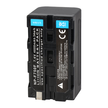 Falcon Eyes 2 X Batteria NP-F750 + Caricatore della batteria SP-CHG per lampada a LED