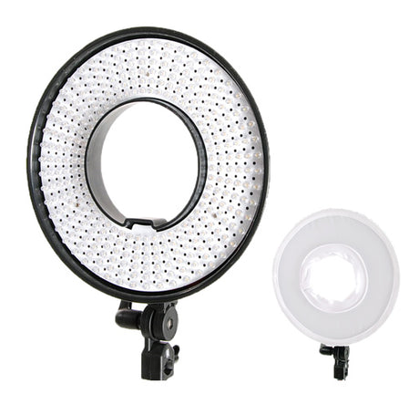 Lampada ad anello a LED bicolore Falcon Eyes DVR-300DVC dimmerabile a 230V