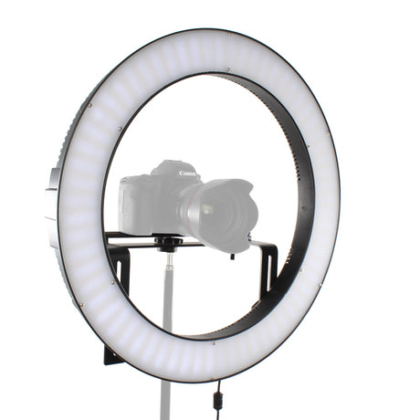Lampada ad anello a LED bicolore Falcon Eyes dimmerabile DVR-512DVC a 230V
