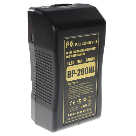 Batteria Falcon Eyes con attacco a V 260 Wh 14,8 V 17500 mAh