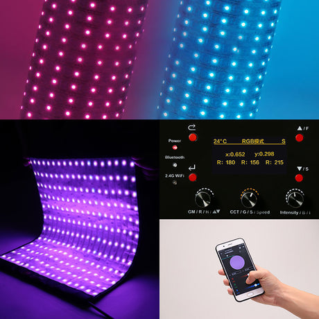 Pannello led rgb flessibile Falcon occhi rx-836-k1 112x46,5 cm