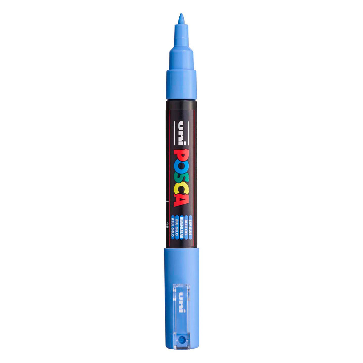 Pennarello Uni Posca 1mc celeste - punta conica - 1 mm
