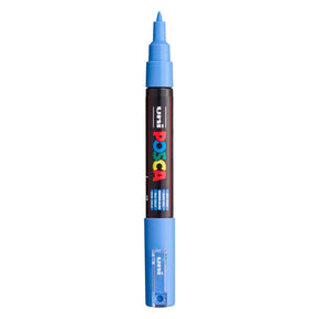 Pennarello Uni Posca 1mc celeste - punta conica - 1 mm