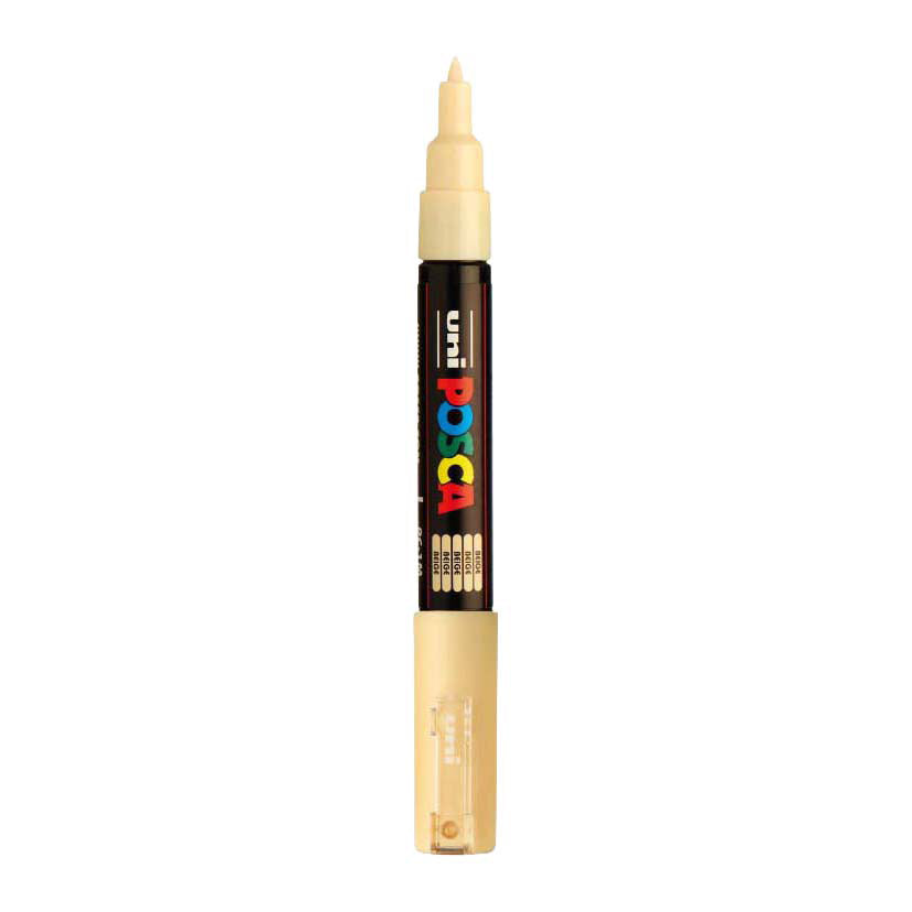Pennarello Uni Posca 1mc beige - punta conica - 1 mm