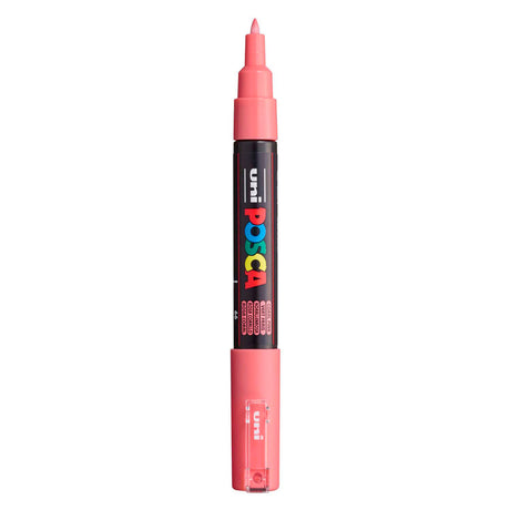 Pennarello Uni Posca 1mc corallo - punta conica - 1 mm