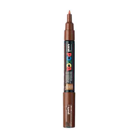 Pennarello Uni Posca 1mc marrone - punta conica - 1 mm