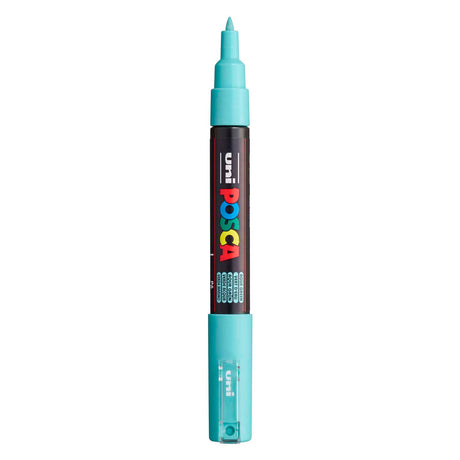 Pennarello Uni Posca 1mc verde acqua - punta conica - 1 mm