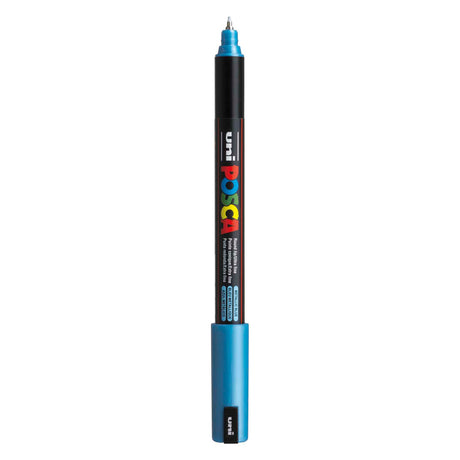 Pennarello Uni Posca pc-1mr blu metallizzato - extra fine 0,7 mm
