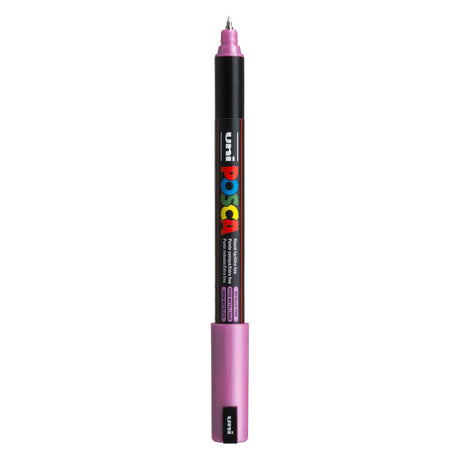 Pennarello Uni Posca pc-1mr rosa metallizzato - extra fine 0,7 mm