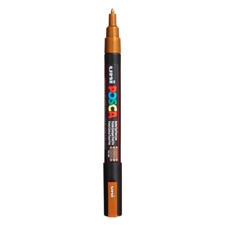 Pennarello acrilico Uni posca pc3m bronzo - punta tonda fino a 1,3 mm