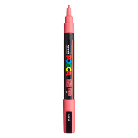 Pennarello acrilico Uni posca pc3m corallo - punta tonda fino a 1,3 mm