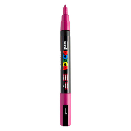 Pennarello acrilico Uni posca pc3m fucsia - punta tonda fino a 1,3 mm