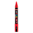 Pennarello Uni posca pc5br rosso - punta pennello 1-4 mm