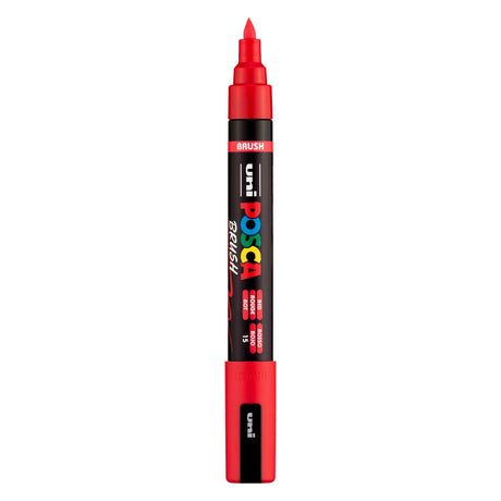 Pennarello Uni posca pc5br rosso - punta pennello 1-4 mm