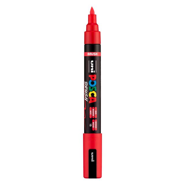 Pennarello Uni posca pc5br rosso - punta pennello 1-4 mm