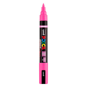 Pennarello Uni Posca PC5BR rosa - punta pennello 1-4 mm