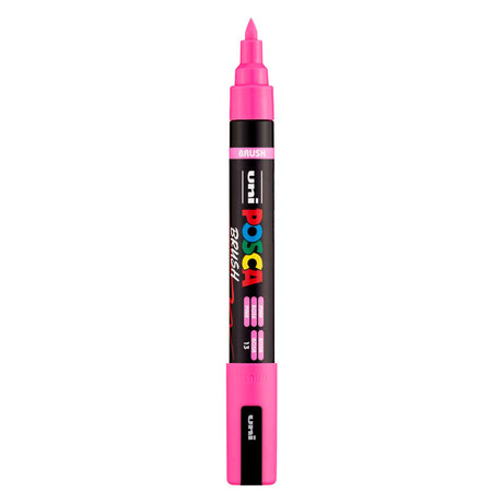 Pennarello Uni Posca PC5BR rosa - punta pennello 1-4 mm