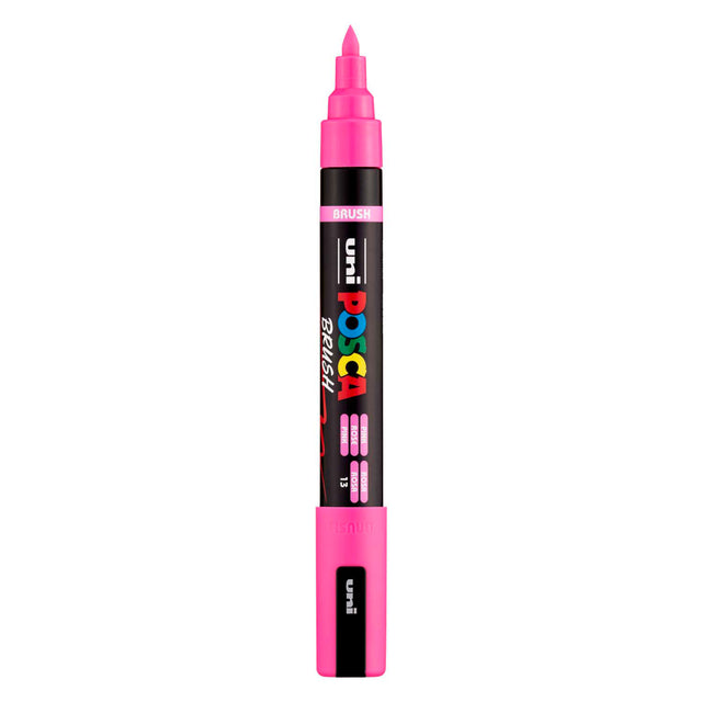 Pennarello Uni Posca PC5BR rosa - punta pennello 1-4 mm