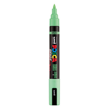 Pennarello Uni Posca PC5BR verde chiaro - punta pennello 1-4 mm