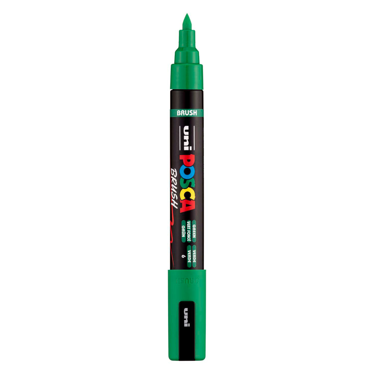 Pennarello Uni posca pc5br verde - punta pennello 1-4 mm
