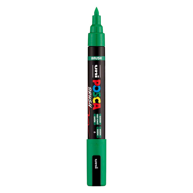 Pennarello Uni posca pc5br verde - punta pennello 1-4 mm