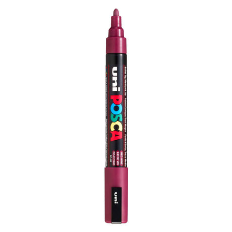 Pennarello Uni Posca pc5m rosso vino - punta conica 2,5 mm
