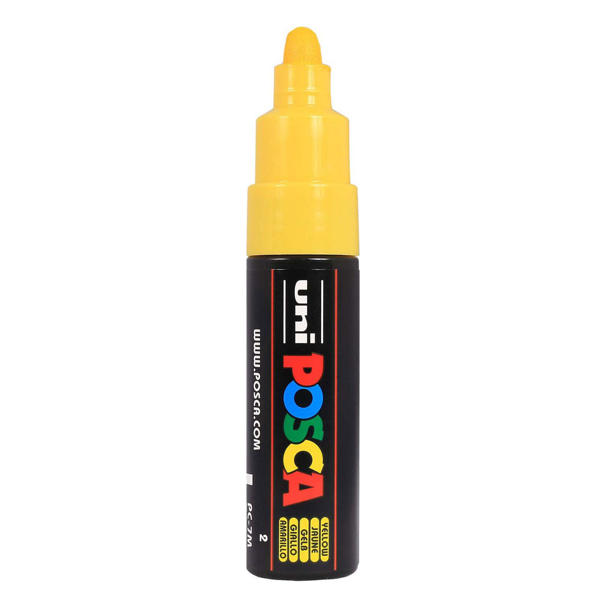 Pennarello Uni Posca 7m giallo - punta conica 4,5mm