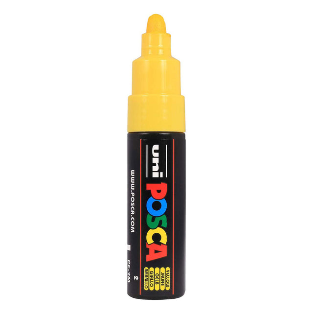 Pennarello Uni Posca 7m giallo - punta conica 4,5mm