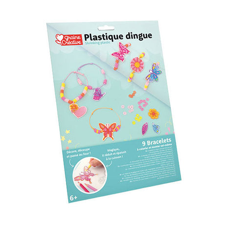 Set di film termoretraibile Graine Creative, composto da braccialetti, farfalle e fiori