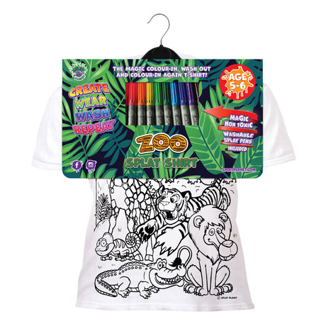 T-shirt Splat Planet colore set zoo 3 - 4 anni