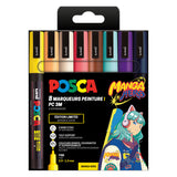 Pennarelli Uni Posca pc3m set manga hero - 8 pz.