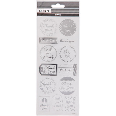 Creative Company Stickers Silver Grazie, 1 Vel