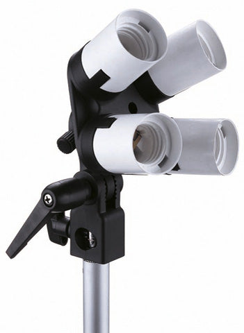Portalampada Falcon Eyes lh-4e27ls 4 x e27 con staffa inclinabile
