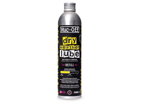 Confezione di ricarica da 300 ml di lubrificante secco per la manutenzione della bicicletta Muc-off