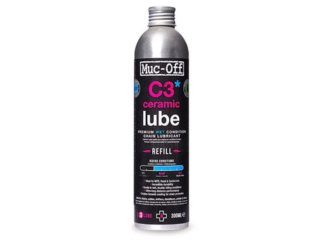 Muc-off manutenzione bicicletta c3 lubrificante ceramico umido confezione di ricarica da 300 ml