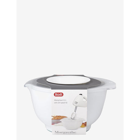 Rosti Margrethe ciotola duma 3l con coperchio antispruzzo bianco