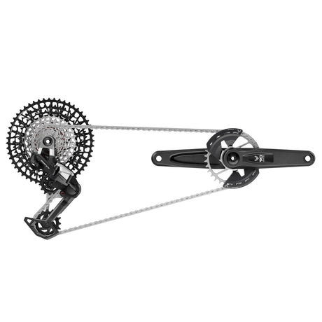 Gruppo Sram eagle 90 dub t-type comprensivo di: guarnitura cambio deragliatore posteriore cassetta catena gx larga 165mm 10-52