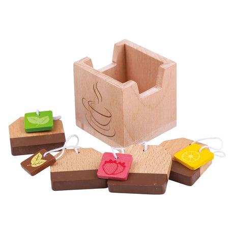 Bustine di tè Bigjigs - in contenitore - 5 pz. -5 cm