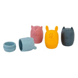 Animali da bagno in silicone Bigjigs - 4 pz.