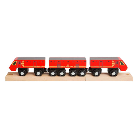 Treno postale in legno Bigjigs - 5 pz.