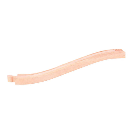 Binari in legno Bigjigs - entrata e uscita - 4 pz.