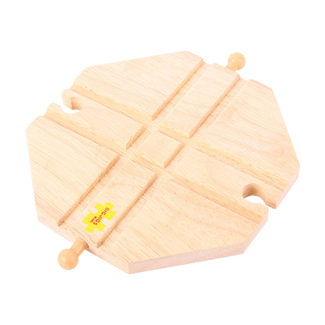 Binari in legno Bigjigs - piattaforma di attraversamento