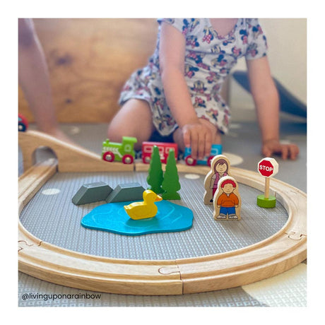 Bigjigs binario del treno in legno - - a forma di 8 - 26 pezzi