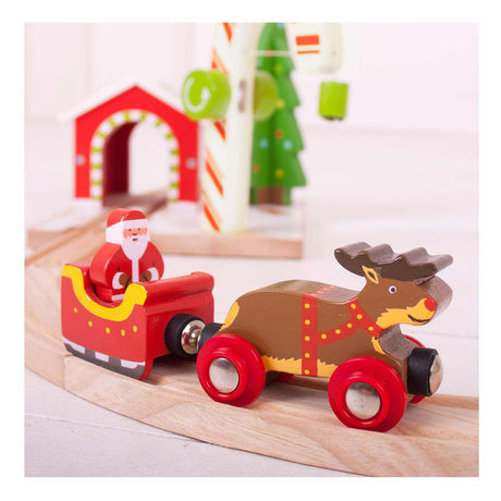 Bigjigs slitta di Babbo Natale con renne (4)