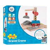 Binari in legno Bigjigs - Gru per ghiaia