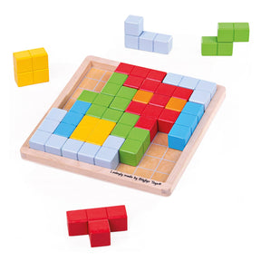 Modelli di puzzle con blocchi di legno Bigjigs