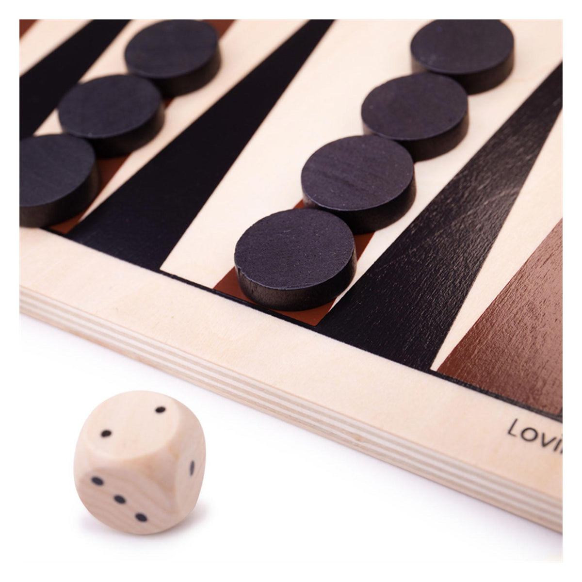 Gioco da tavolo in legno Backgammon Bigjigs
