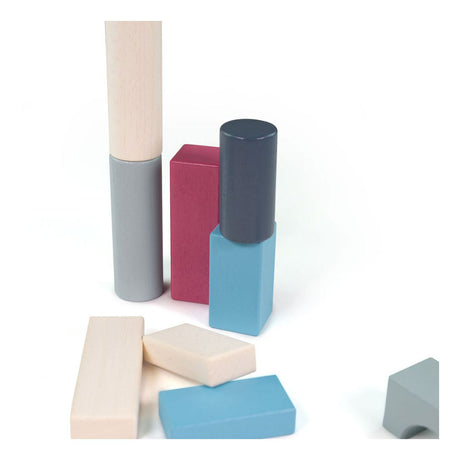 Bigjigs mattoncini in legno in barile di stoccaggio, 50 pezzi