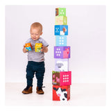 Torre impilabile Bigjigs Farm, 10 pz.