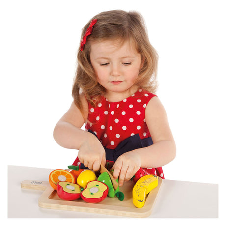 Set da gioco per frutta da tagliare in legno Tidlo, 16 pezzi.